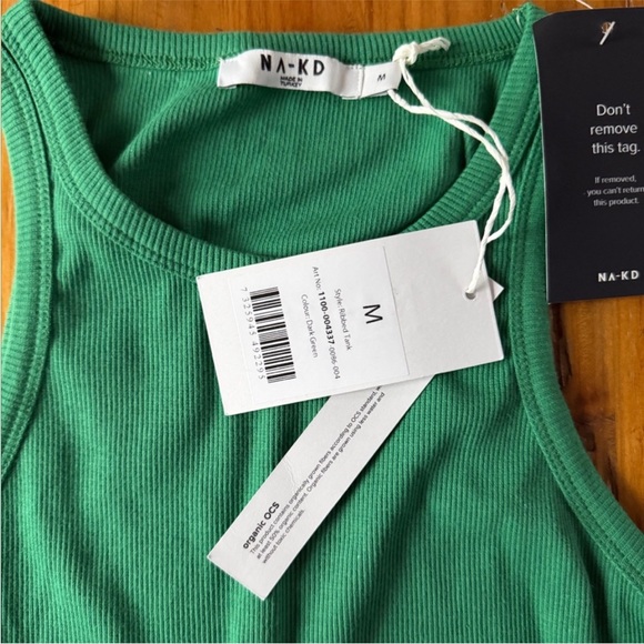 NWT NA-KD Ribbed Tank Top - Picture 4 of 4